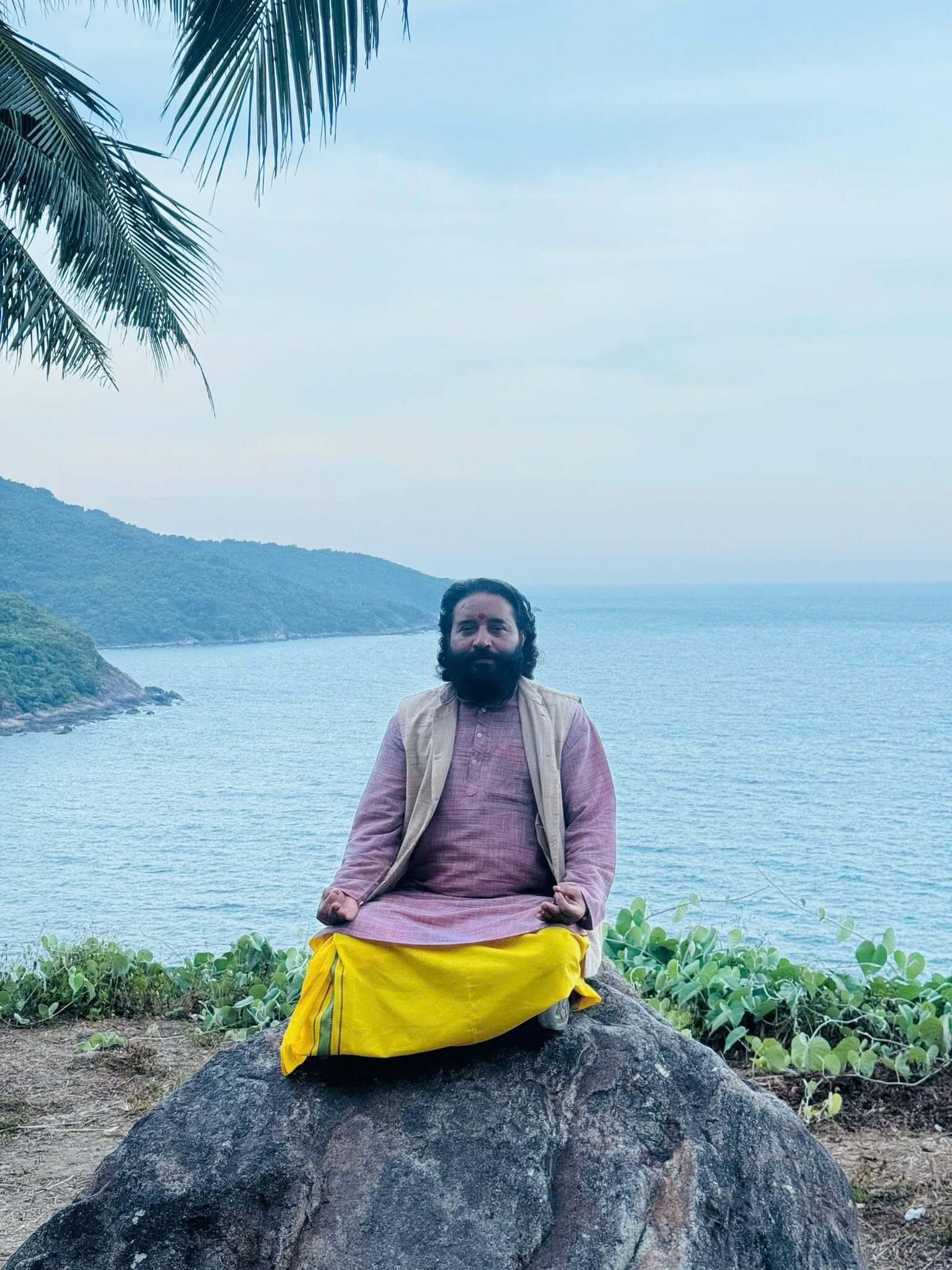 Portrait of Acharya Dr. Bipin Joshi, founder of Devbhoomi Sanjeevani